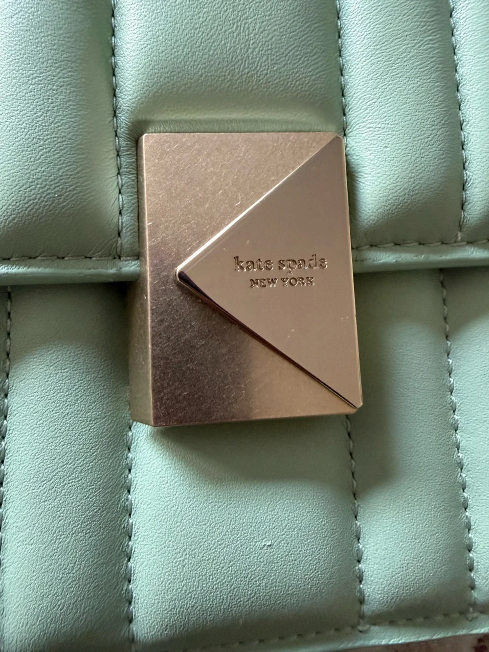 kate spade quilted mint